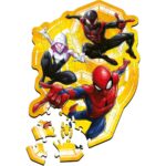 Puzzles - 50 Wooden Contour Puzzle - Spider-Man ready in action / Disney Marvel Spiderman_FSC Mix 70% - immagine 2