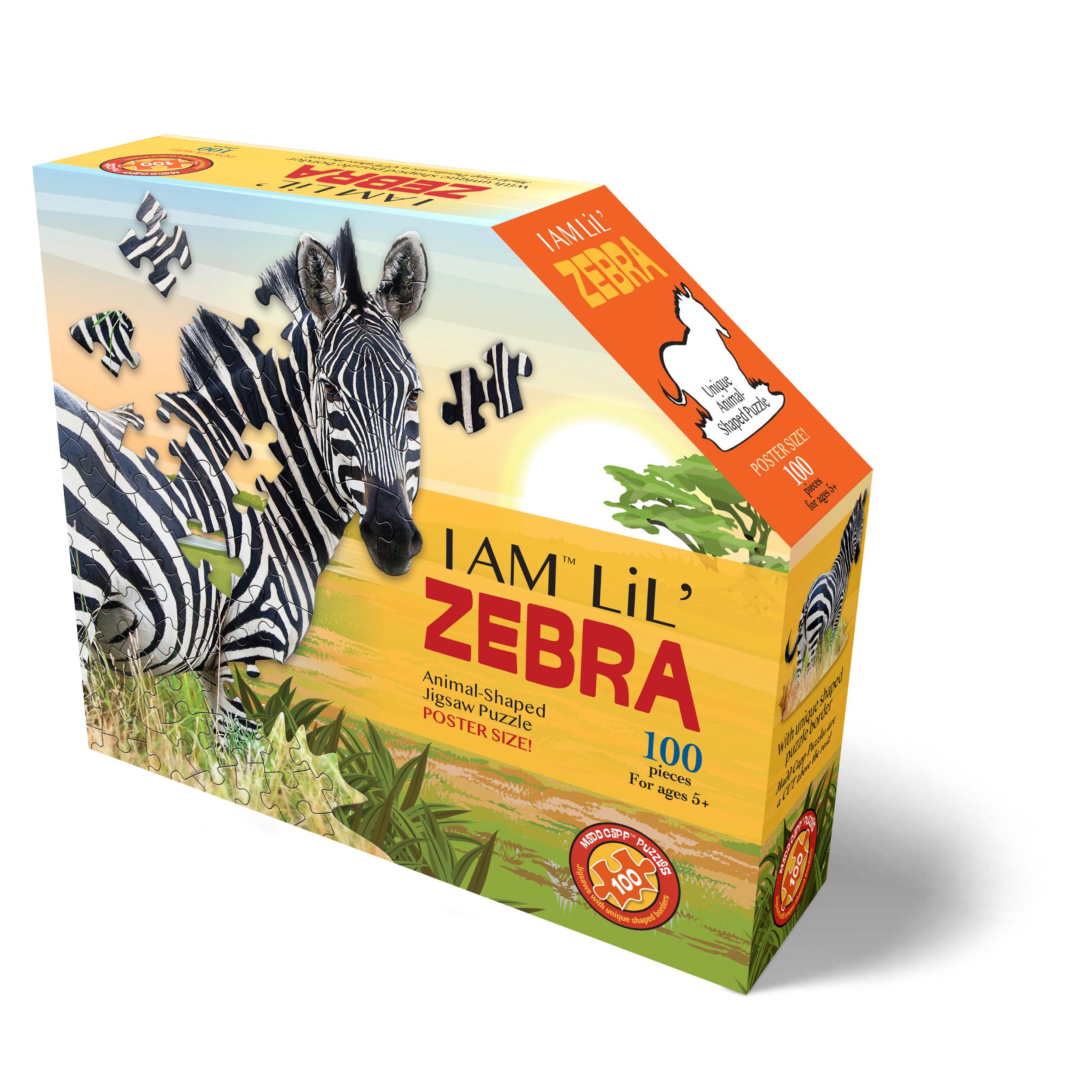 MDC4029 Puzzle da 100 Pezzi Sagomato - I Am Lil' Zebra - immagine 1