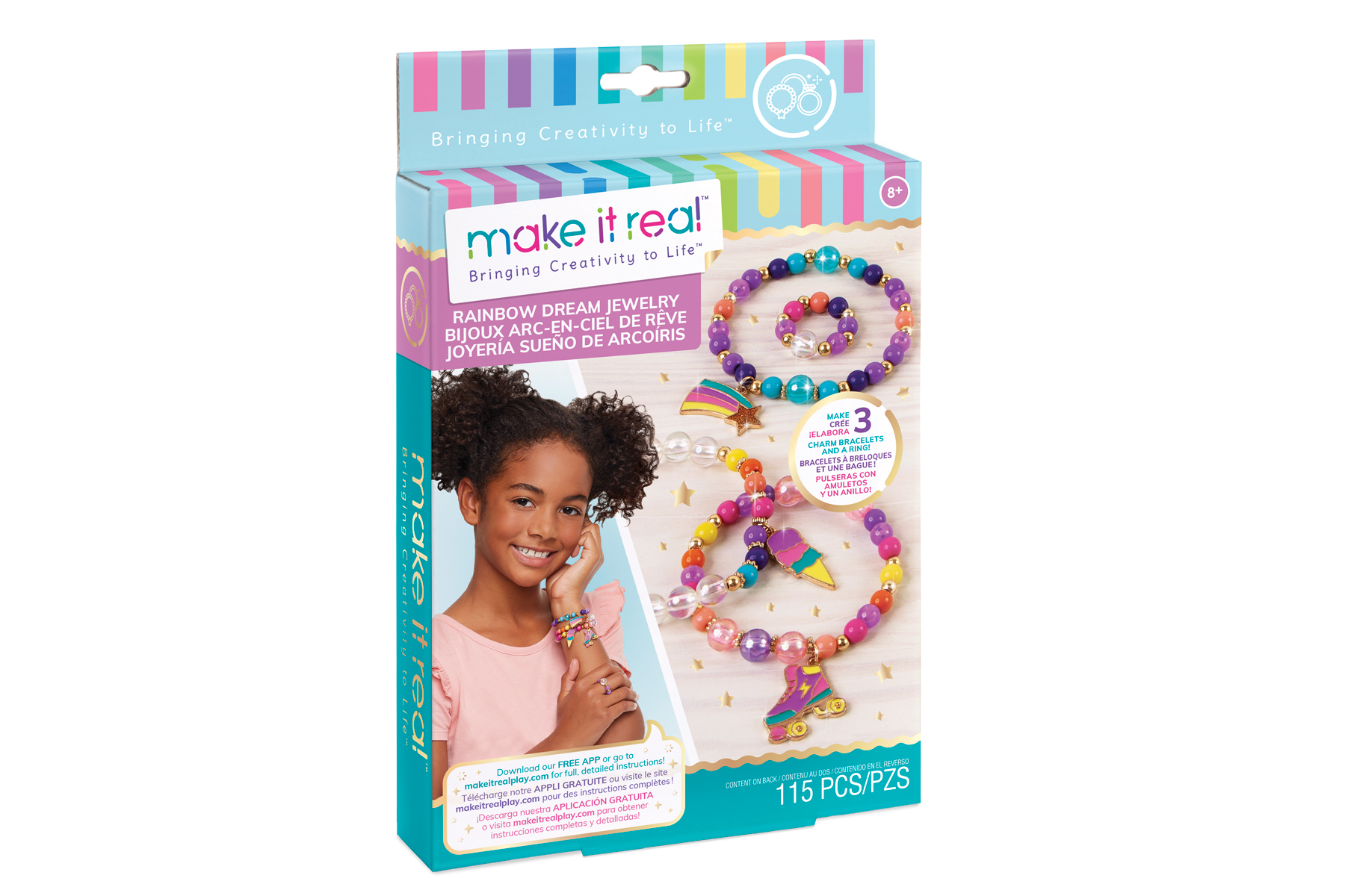 MKR1204 Braccialetti Perle Arcobaleno - immagine 1