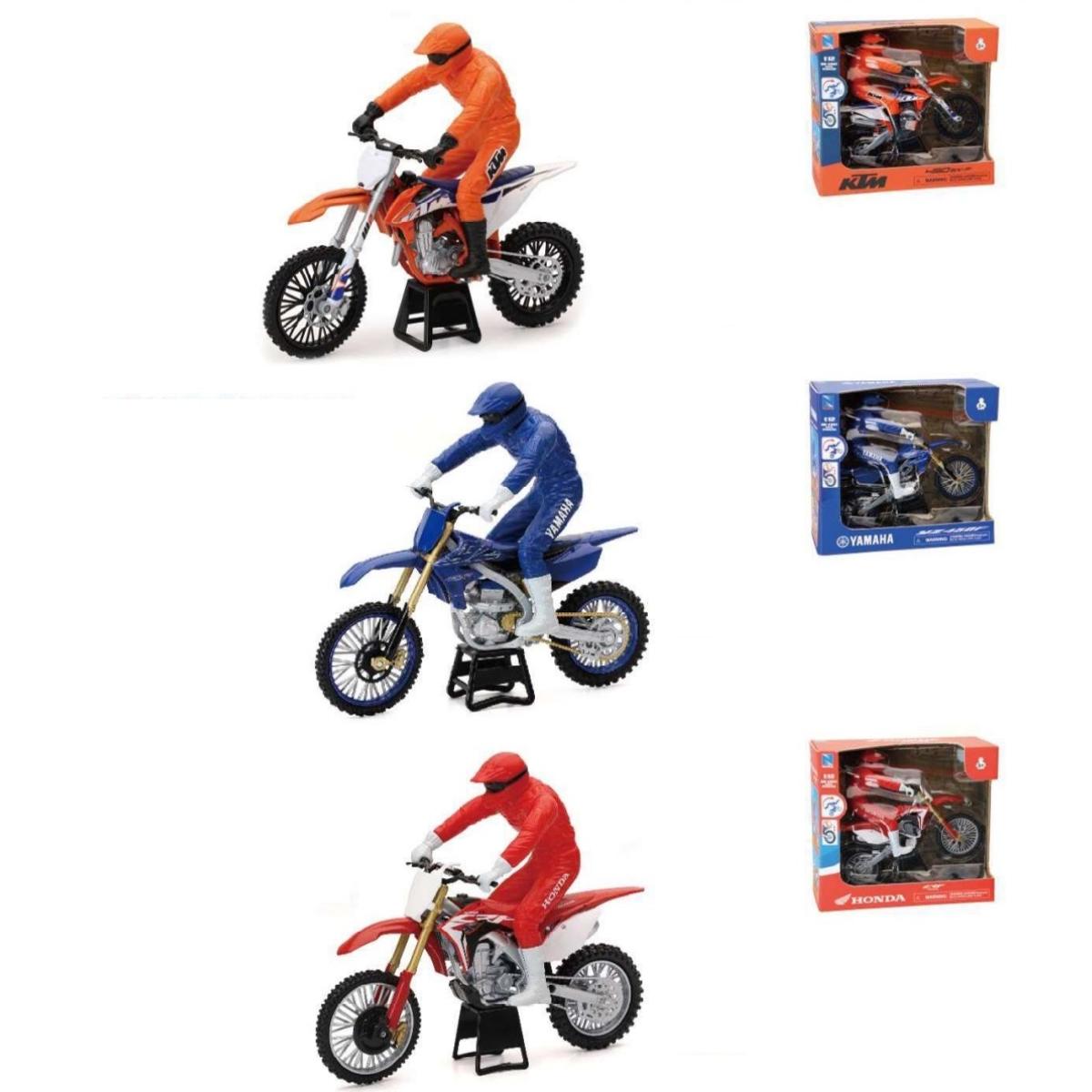 NWR58315I 1:12 Dirt Bike with Driver (Modello Assortito Casualmente tra 3 Opzioni) - immagine 1