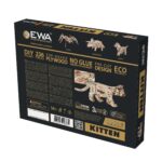 Modello 3D in Legno - Gattino - immagine 2