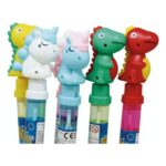 Soffiabolle - Spada Bolle di sapone Fantasycon dinosauro e unicorno soffice sul tappocm. 38, 118 ml di soluzione