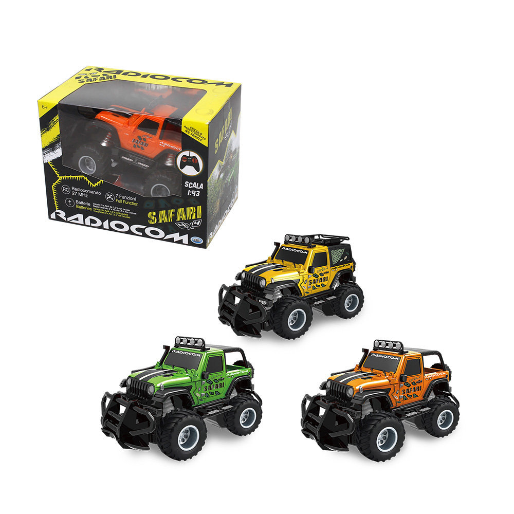 ODS40667 Radiocom Safari - sc. 1:43Fuoristrada scala 1:43RC 27 Mhz, 7 funzioni3 colori - immagine 1