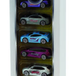 Silver Wheel - Pack da 5 auto in diecast cm. 7