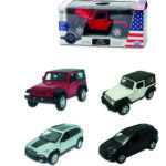 Silver Wheel - Auto Americane a Licenza Scala 1:32, con funzione retrocarica, portiere e cofano apribili, luci e suoni.Batterie incluse.