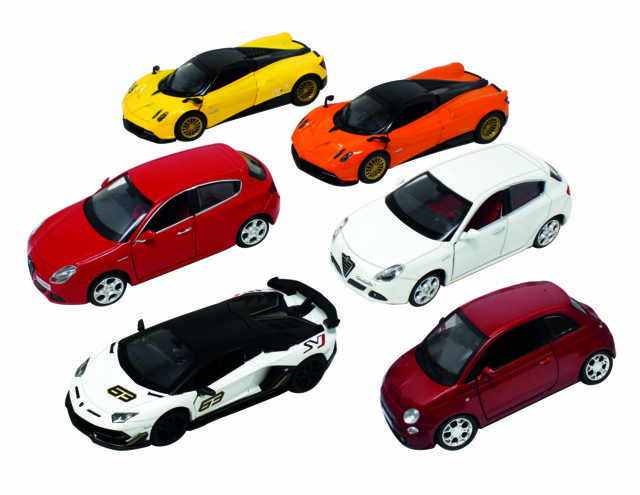 ODS41127 Silver Wheel - Auto italiane a licenza sc.1:32, a retrocarica, portiere apribili, luci e suonibatterie incluse - immagine 1