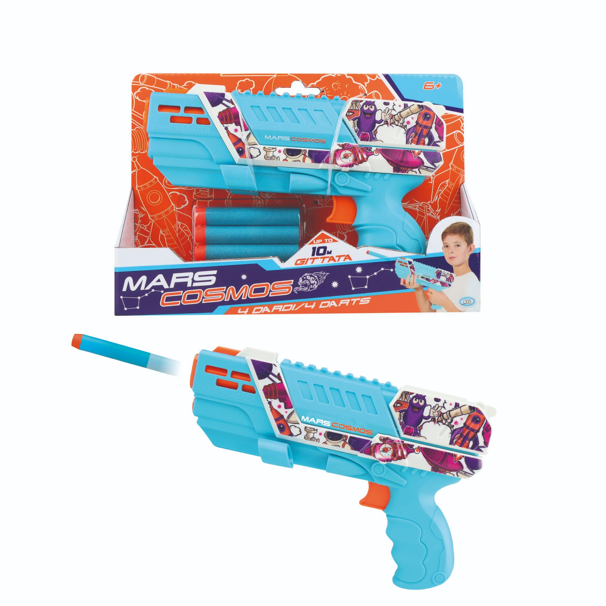 ODS42952 Mars - Cosmos: Pistola Sparadardi con 4 Dardi inclusi - immagine 1