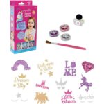 Peperilla - Glitter Tattoo Classicset tatuaggi con 3 glitter in polvere,colla, applicatore, 12 stencil da 2 tatuaggi (24 tatuaggi totali)misura confezione 24 x 12 cm