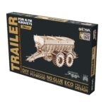 Modello 3D in Legno - Rimorchio per Trattore Kirovets K-7M