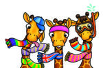 Giraffe con le Sciarpe - immagine 3