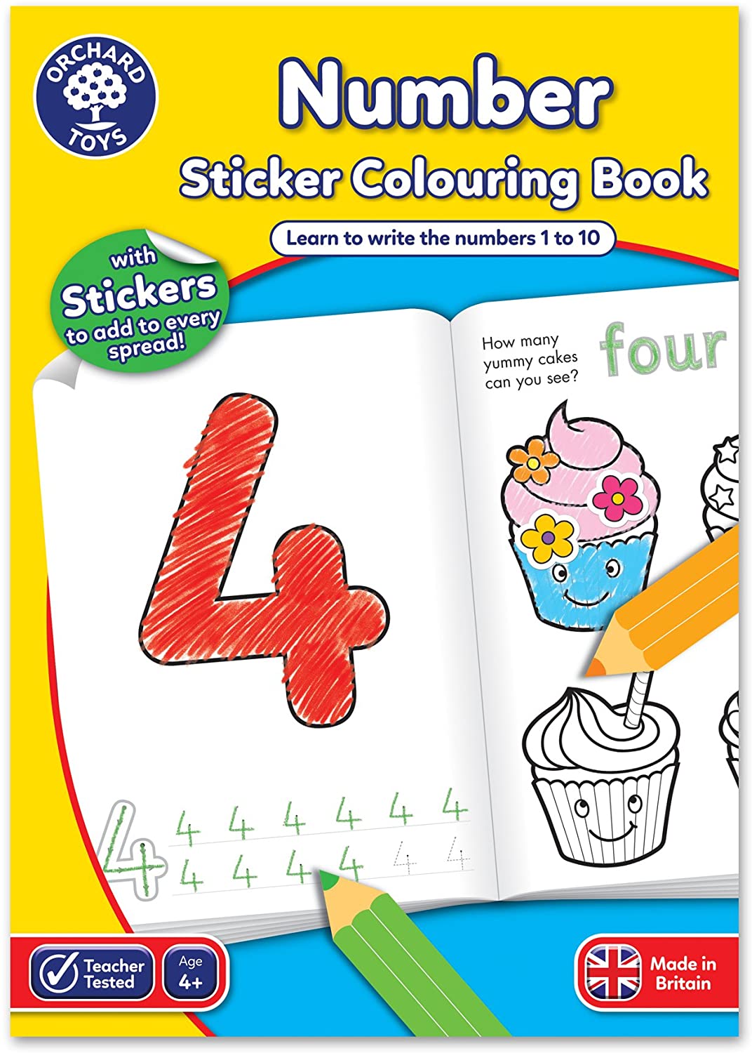 ORC0CB03 Number Colouring Book - immagine 1