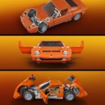 Hot Wheels Premium Mattel Brick Shop Building Set 1/12 Lamborghini Miura P400 SV - immagine 6