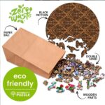 Puzzle da 150 Pezzi Sagomato in Legno - Gaudy Cougar - immagine 2