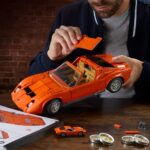 Hot Wheels Premium Mattel Brick Shop Building Set 1/12 Lamborghini Miura P400 SV - immagine 2