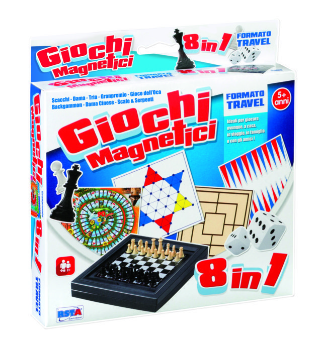 RST10322 Giochi Magnetici 8 in 1 - Formato Travel - immagine 1
