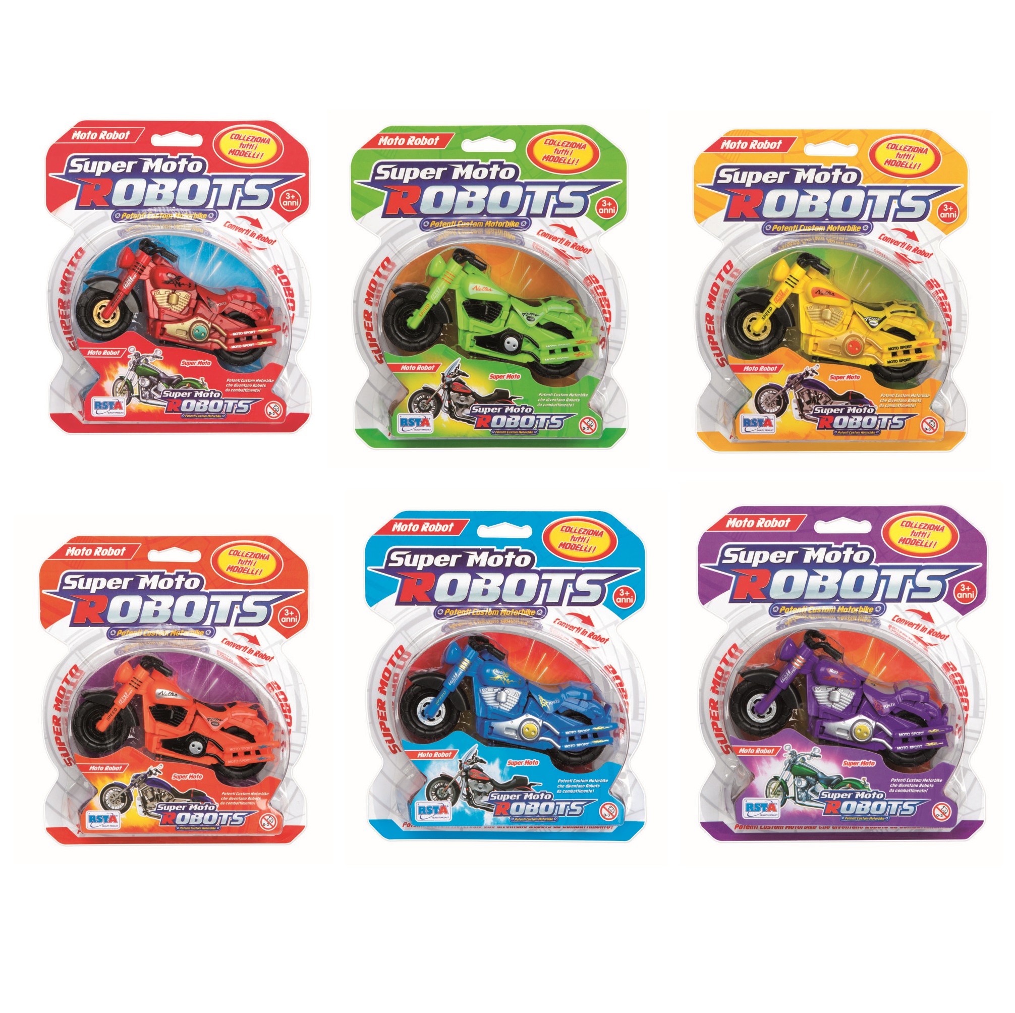 RST10389 SUPER MOTO ROBOTS DISPLAY - immagine 1