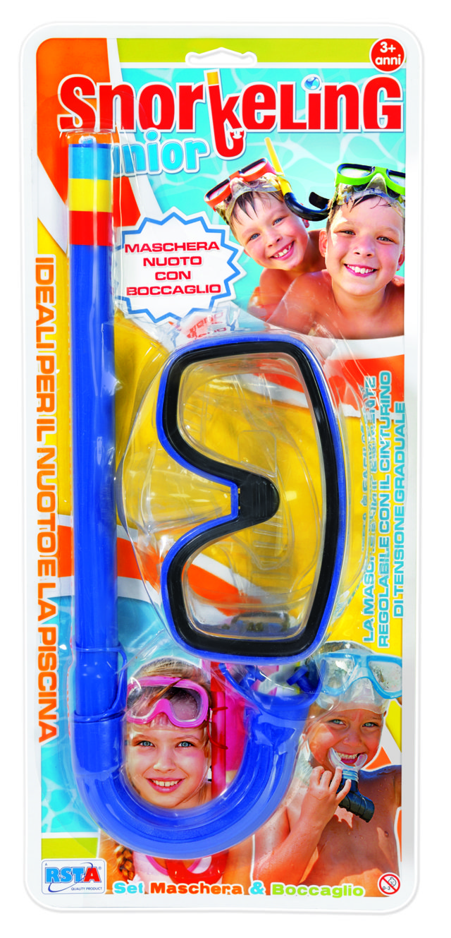 RST10596 BLISTER MASCHERA+BOCCAGLIO SNORKELING MISURA UNICA - immagine 1