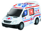 Ambulanza pronto soccorso scala 1:18 con luci e suoni movimento mistero - immagine 2
