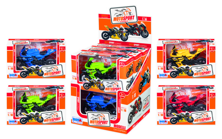 RST10911 MOTORSPORT CORSA 1/18 2 ASS. DISPLAY 6 PZ - immagine 1