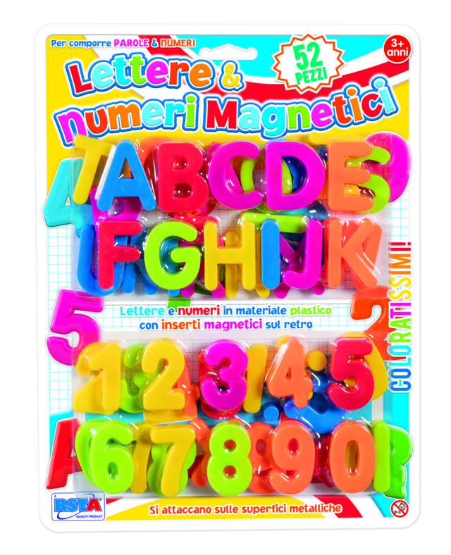 RST10962 BLISTER LETTERE E NUMERI MAGNETICHE - immagine 1