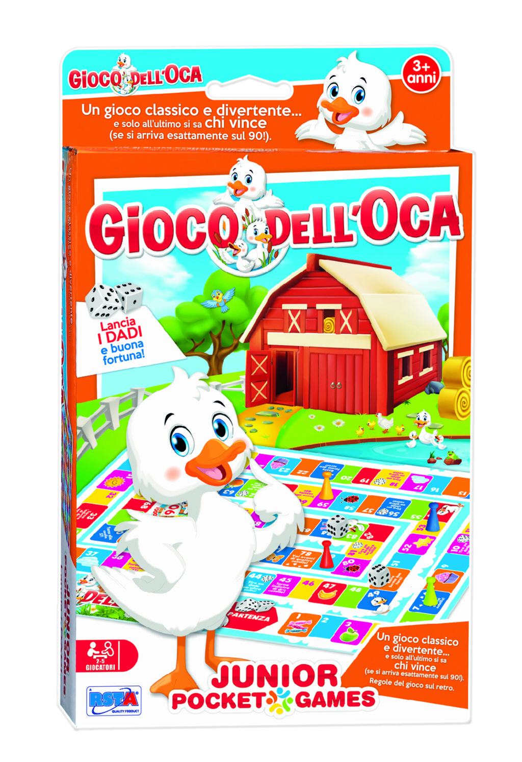 RST11086 Junior Pocket Games - Gioco dell'Oca - immagine 1