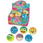 PALLINA PU 10 CM CARTOON DISPLAY 12 PZ
