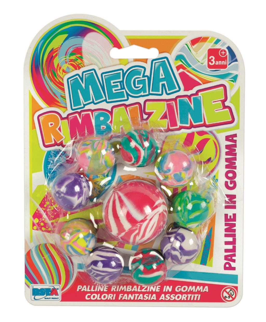 RST11570 Mega Rimbalzine - Palline in Gomma - immagine 1