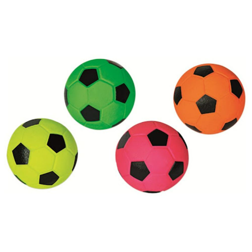 RST11579 DISPLAY 12 PALLE SPORT GOMMA PIENA 6,3 CM COL. ASS - immagine 1