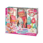 Bambola Bebe Verissimo 30 cm Playset Giochi Pappa Biberon con Accessori