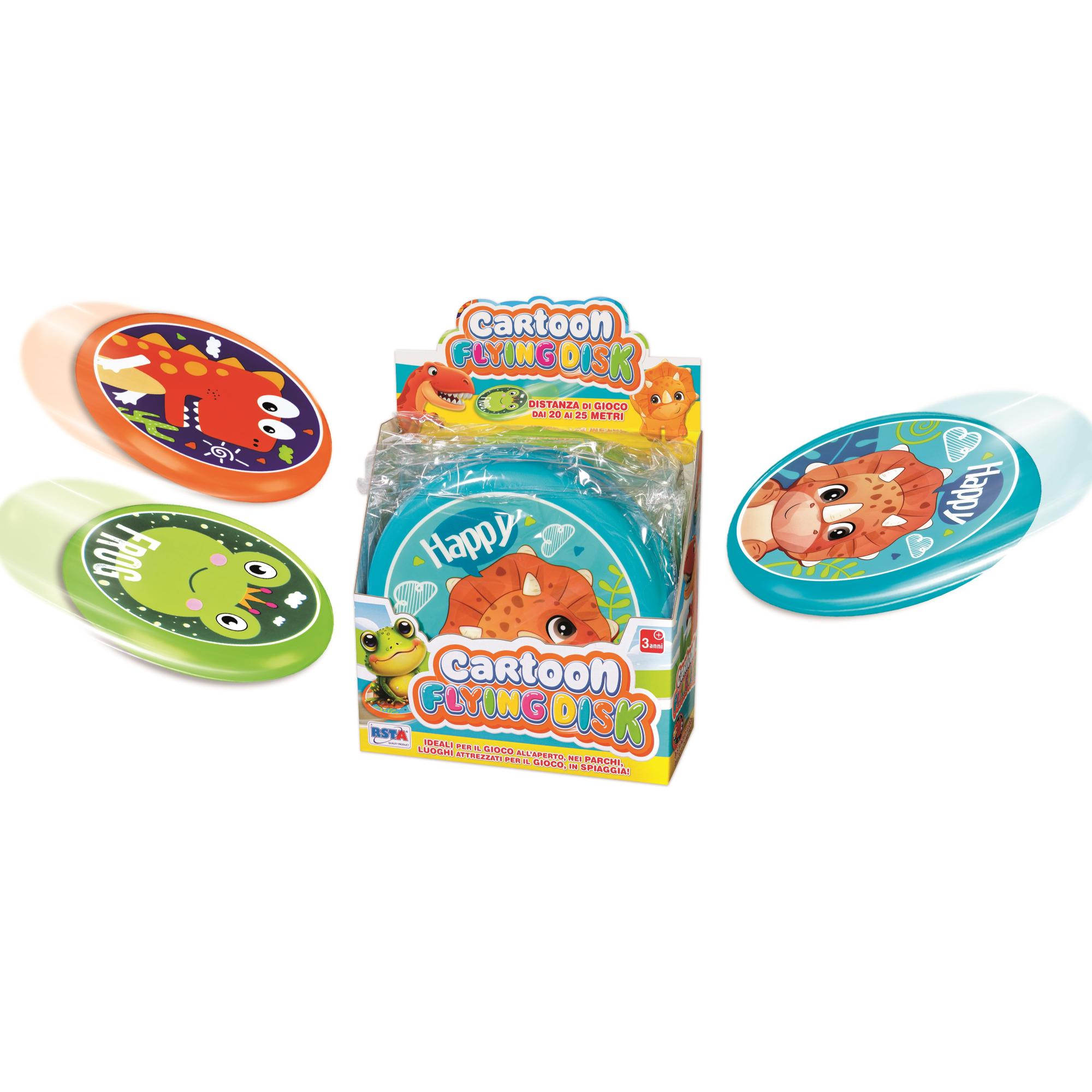 RST11793 FREESBE CARTOON MORBIDO DINO/RANA DIAM. 20,5 CM - immagine 1