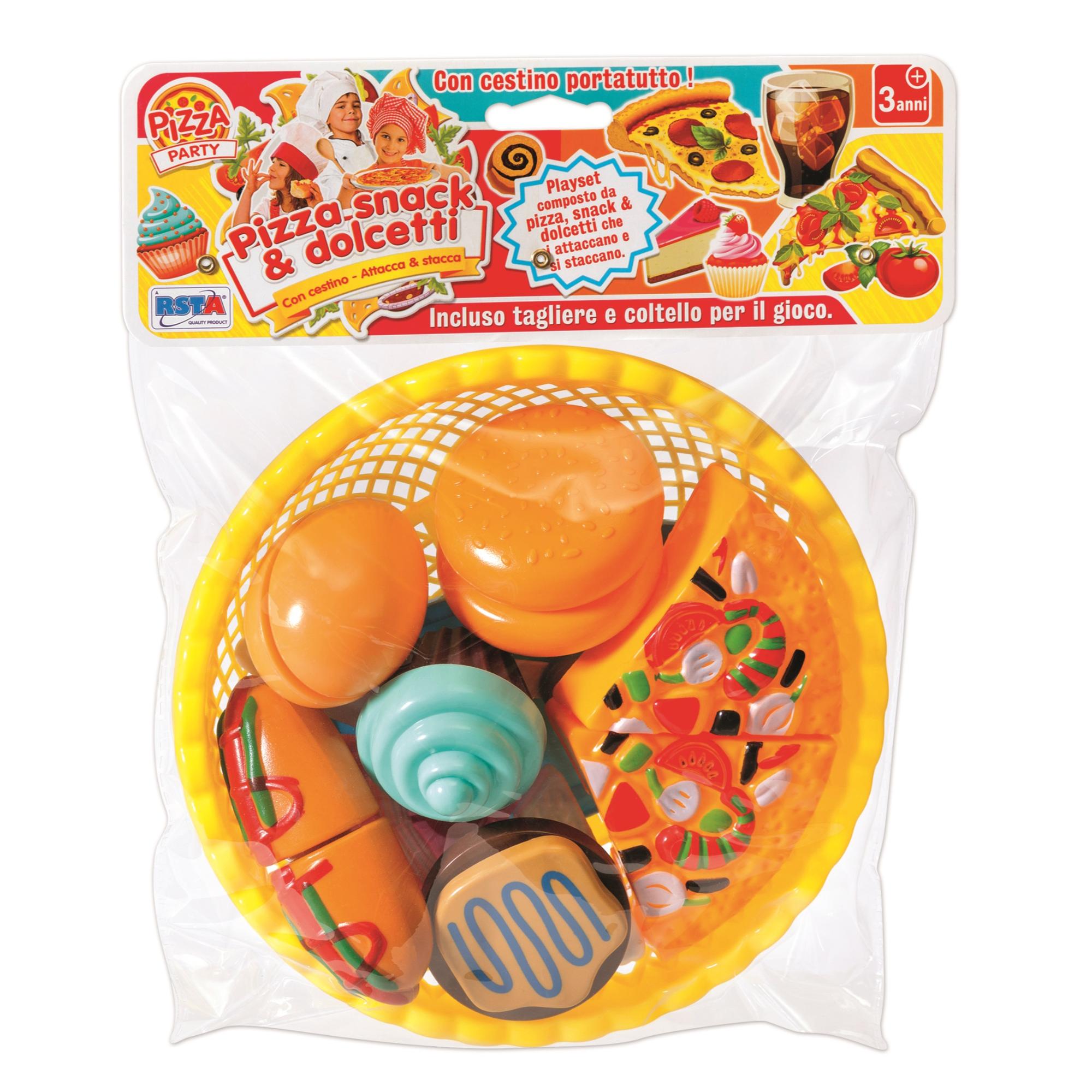 RST11809 Set Pizza Snack e Dolcetti con Cestino - immagine 1