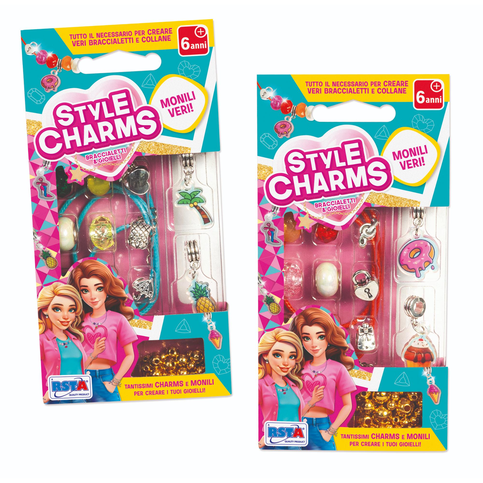 RST12021 SET MONILI VERI STYLE CHARMS DISPLAY 12 PZ - immagine 1