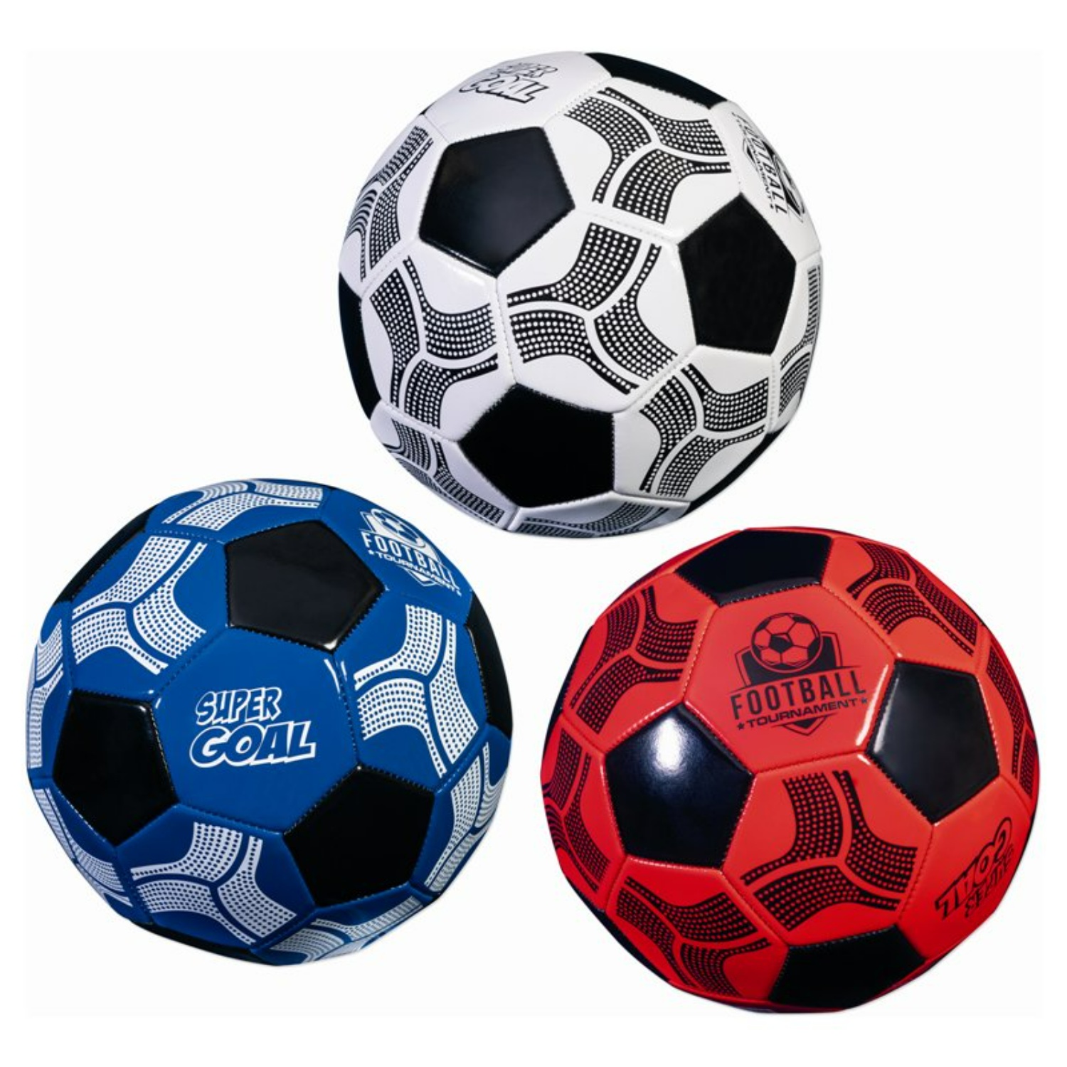 RST12100 PALLA CALCIO 3 COLORI MIS.5 360 gr. 23 cm GONFIA - immagine 1
