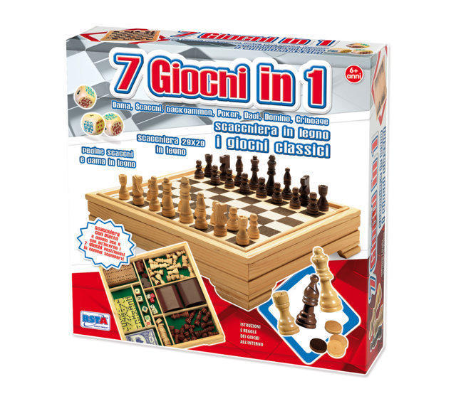 RST4841 Scacchiera 7 Giochi in 1 Scacchi/Dama - immagine 1