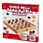 Gioco Dama e Tria in legno 30X30 