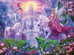 4 Puzzle da 100 Pezzi - Magici Unicorni - immagine 2