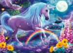 4 Puzzle da 100 Pezzi - Magici Unicorni - immagine 3