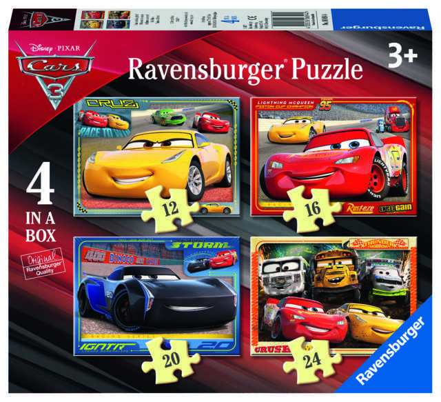 RVB06894 4 Puzzle in 1 - Cars 3 - immagine 1
