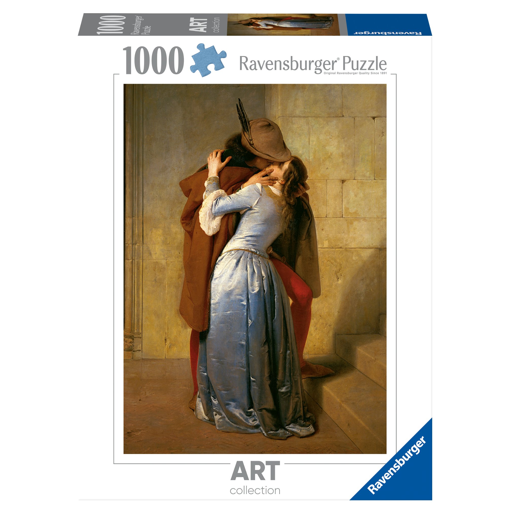 RVB12000061 Puzzle da 1000 Pezzi - Art Collection: Hayez, Il Bacio - immagine 1