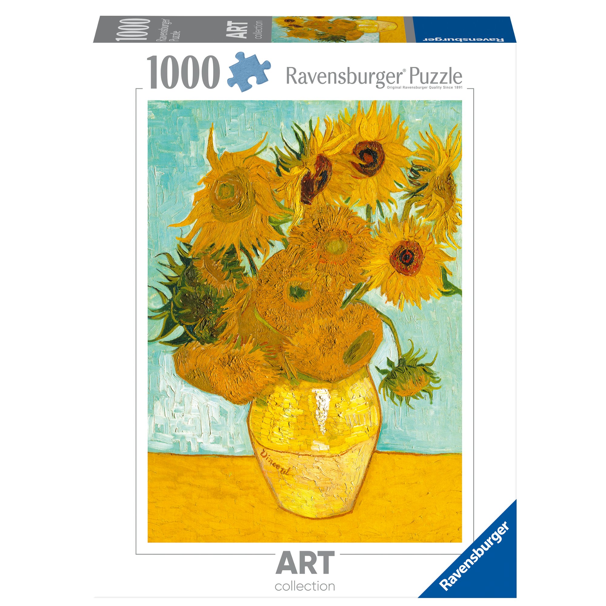 RVB12000070 Puzzle da 1000 Pezzi - Art Collection: Van Gogh, Vaso di Girasoli - immagine 1