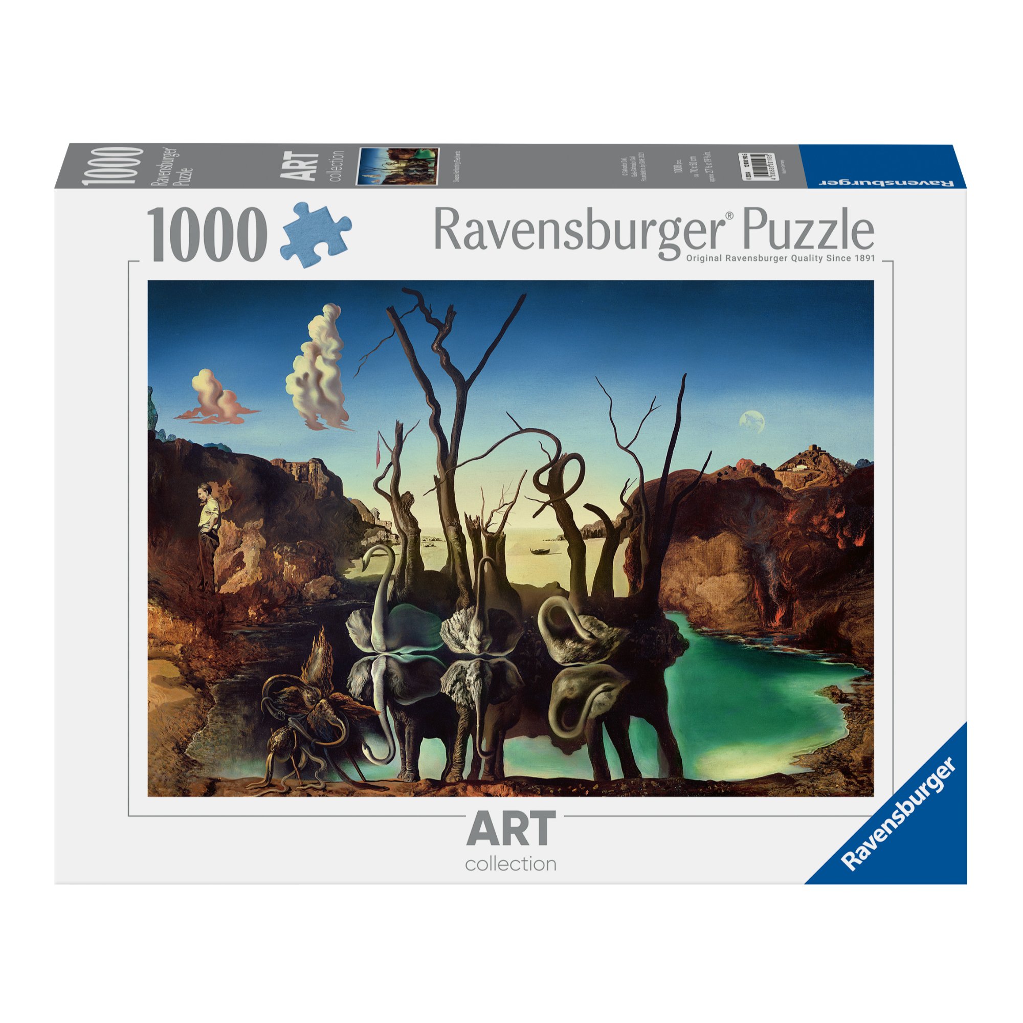 RVB12000193 Puzzle da 1000 Pezzi - Art Collection: Dalì, Swans reflecting elephants - immagine 1