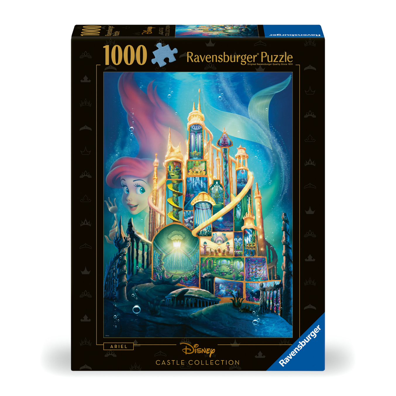 RVB12000265 Puzzle da 1000 Pezzi - Disney Castles: Ariel - immagine 1