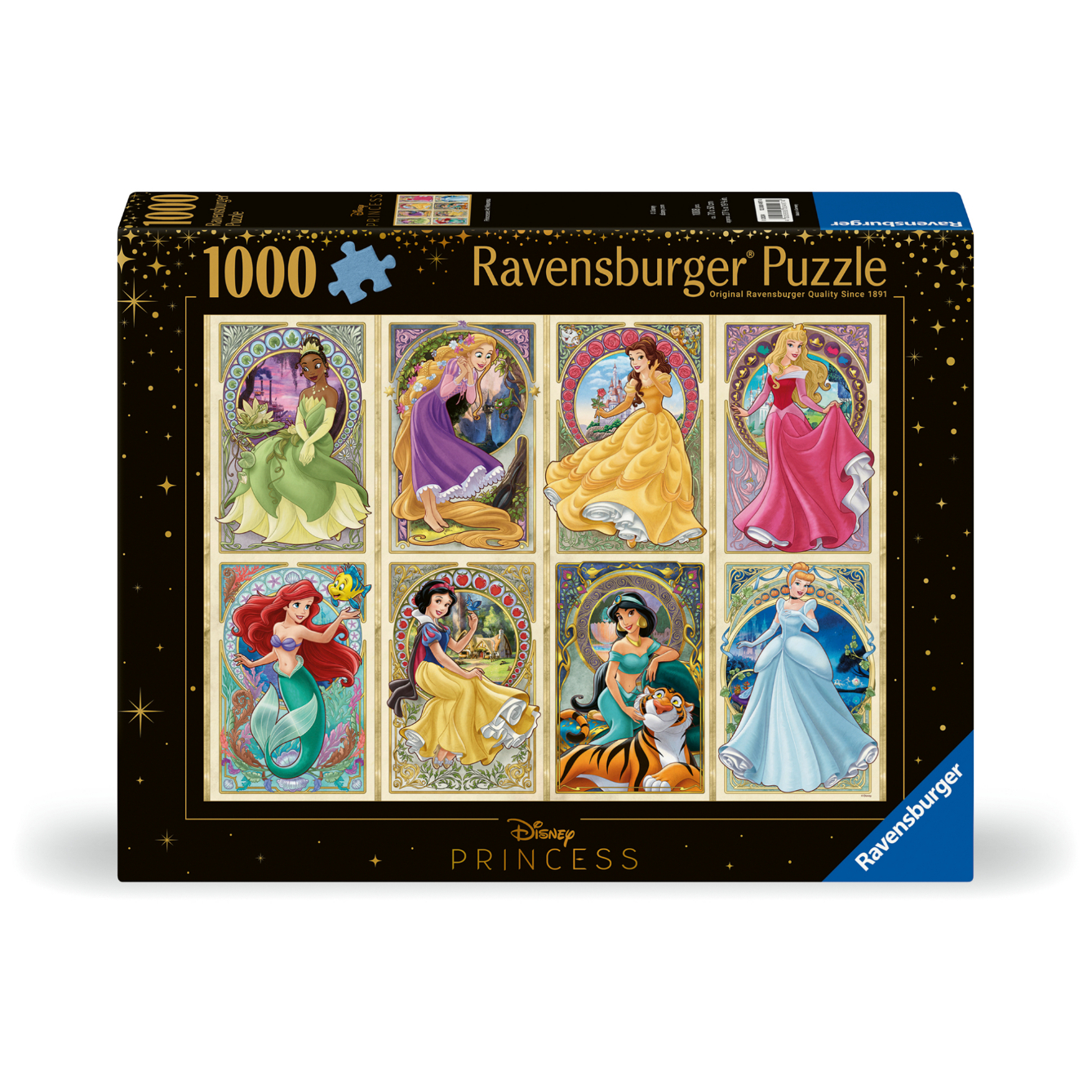 RVB12000497 Puzzle da 1000 Pezzi - Disney Princess: Principesse dell'Art Nouveau - immagine 1