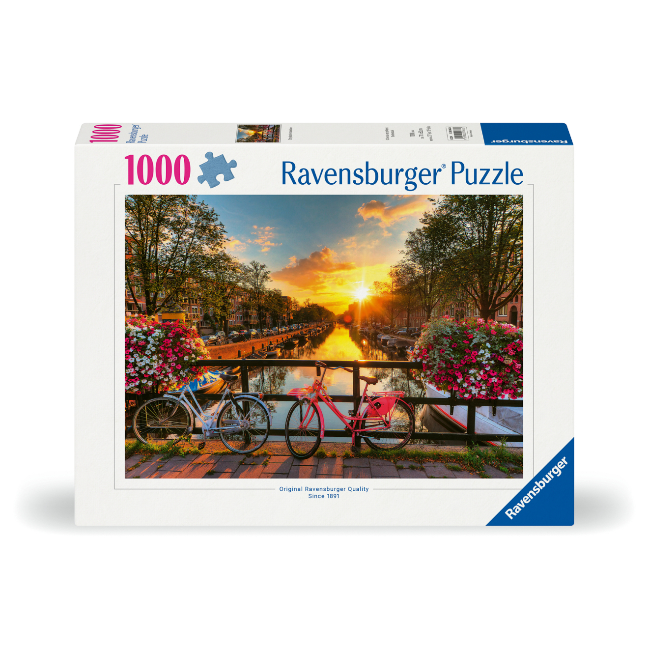 RVB12000662 Puzzle da 1000 Pezzi - Biciclette ad Amsterdam - immagine 1