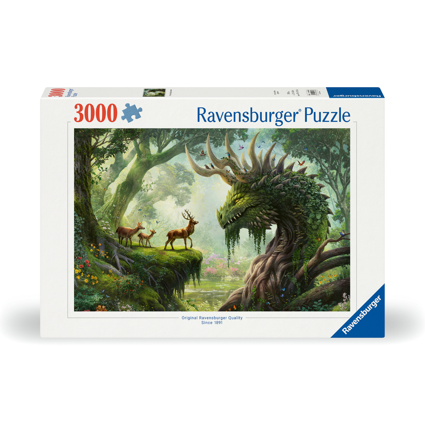 RVB12000808 Puzzle da 3000 Pezzi - Drago nel Bosco - immagine 1