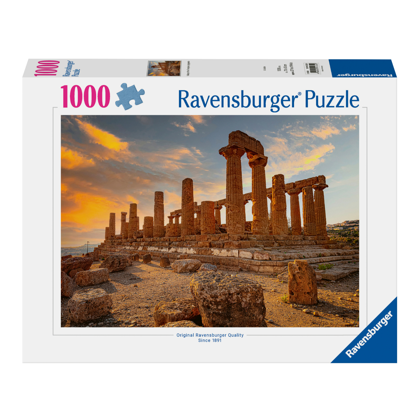 RVB12001232 Puzzle da 1000 Pezzi - Valle dei Templi Agrigento - immagine 1