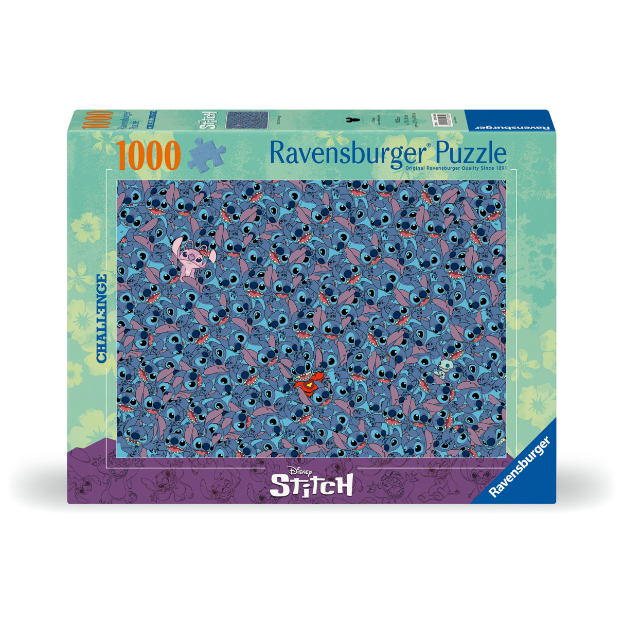 RVB12001265 Puzzle da 1000 Pezzi Challenge - Disney: Stitch - immagine 1