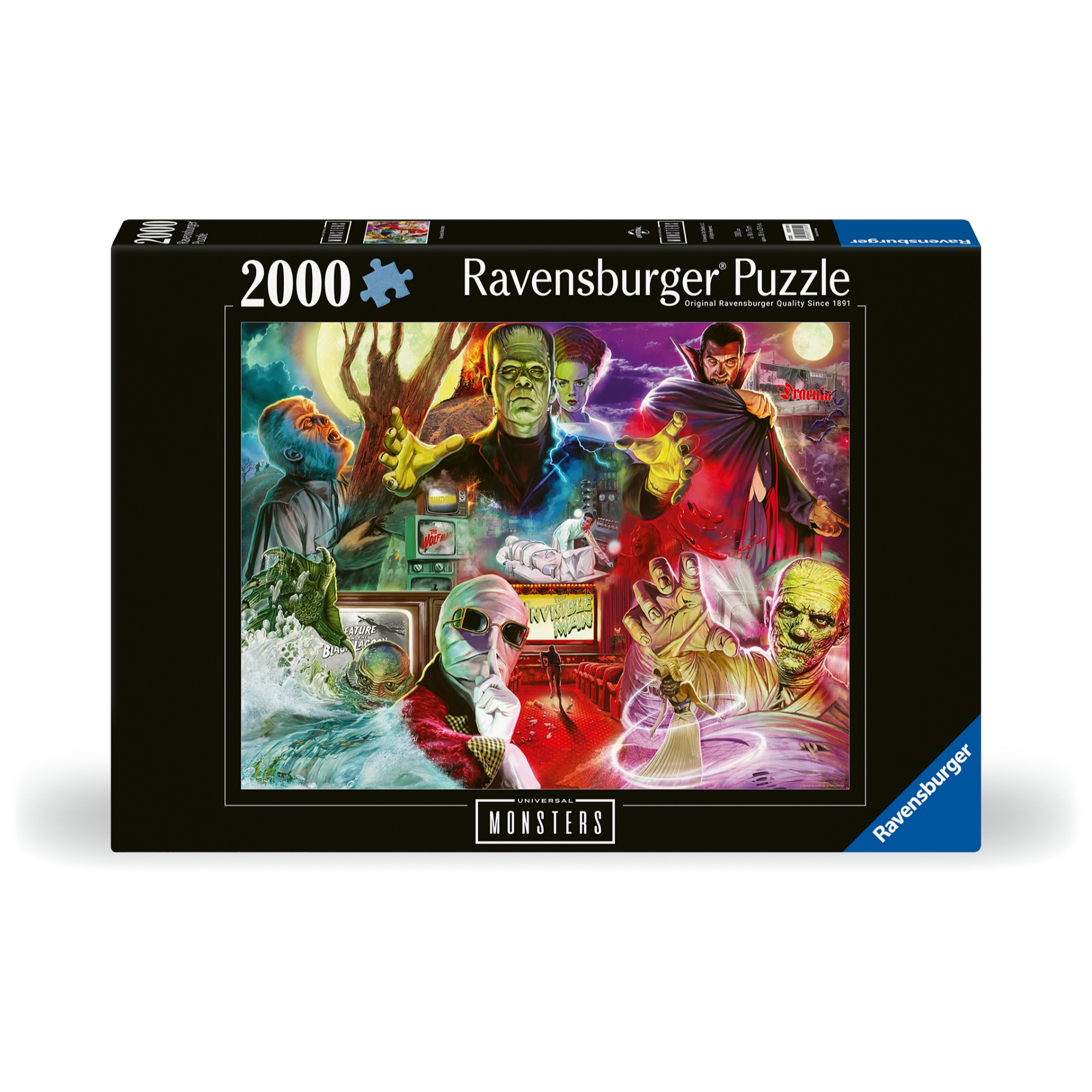RVB12001341 Puzzle da 2000 Pezzi - Universal Monsters - immagine 1