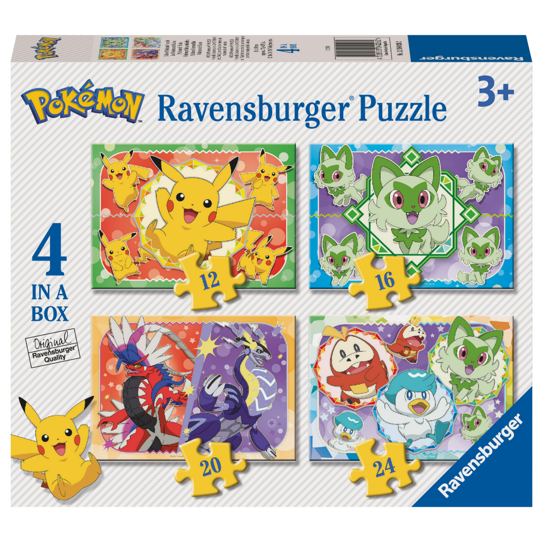 RVB12004026 4 Puzzle in 1 - Pokémon - immagine 1