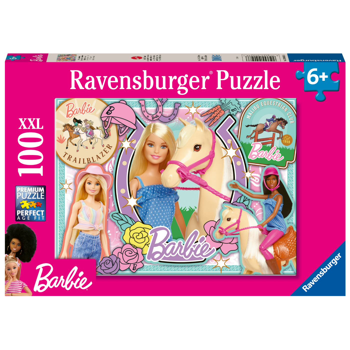 RVB12004028 Puzzle da 100 Pezzi XXL - Barbie - immagine 1